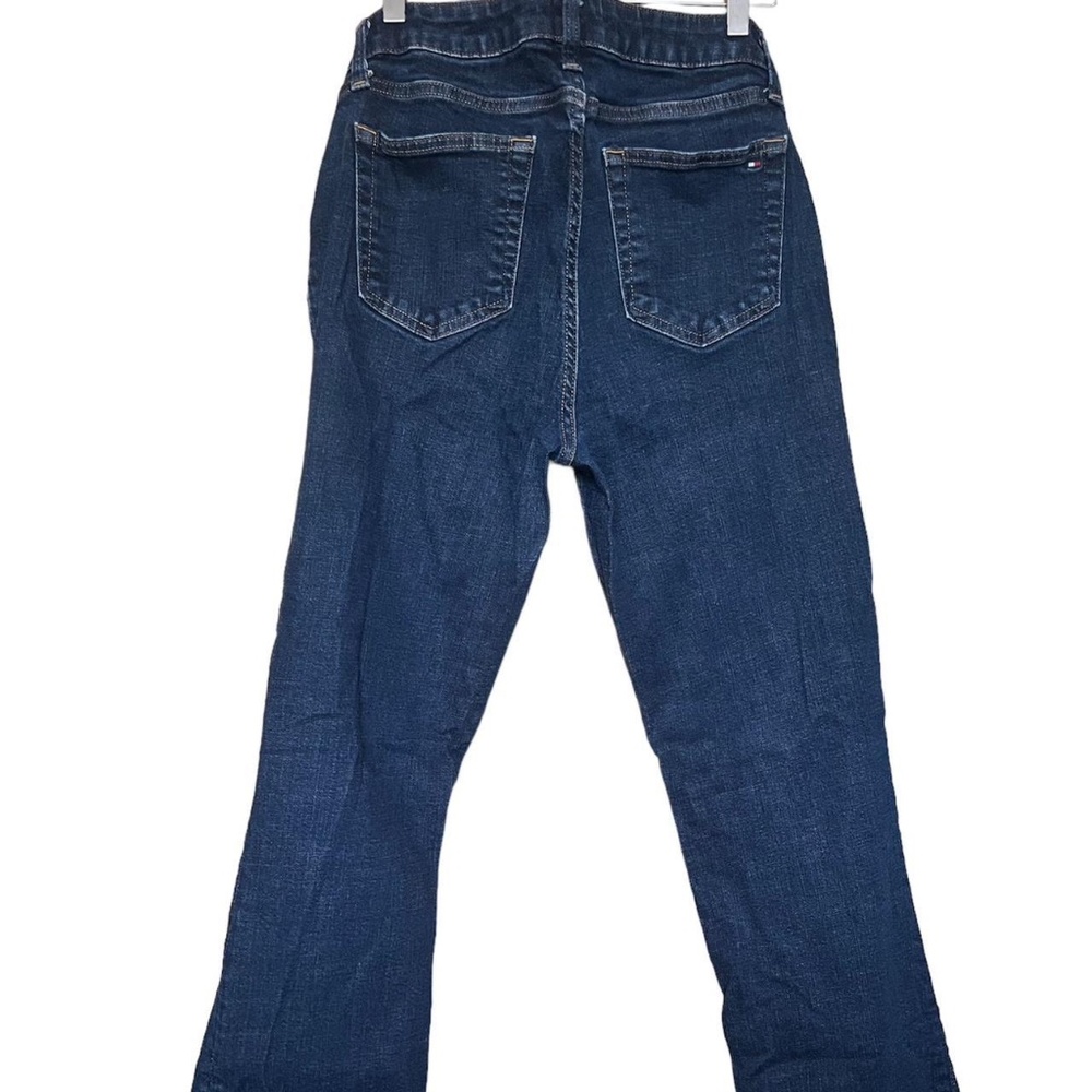 Tommy Hilfiger dark wash curve bootcut jeans